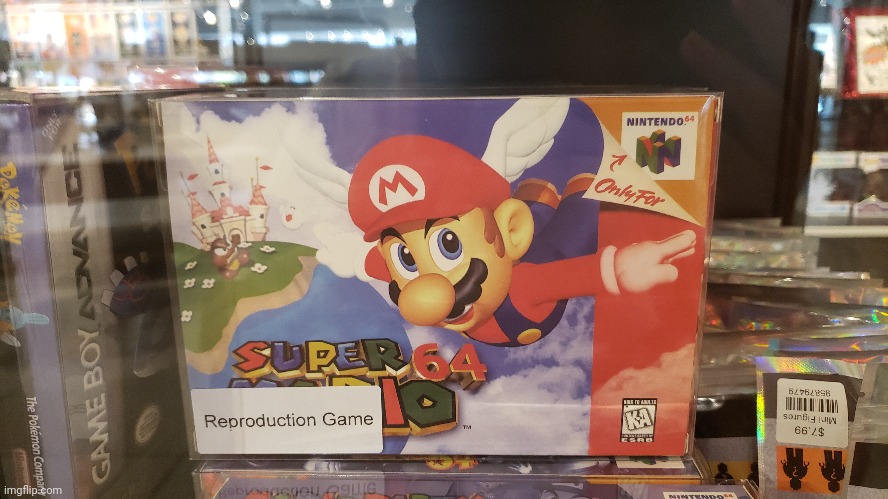 Found this on display at a thrift store | image tagged in super mario 64,nintendo 64 | made w/ Imgflip meme maker