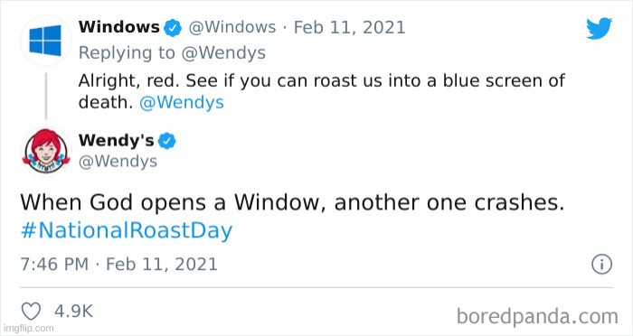 Wendy's roasts #2 | image tagged in wendy's,national roast day | made w/ Imgflip meme maker