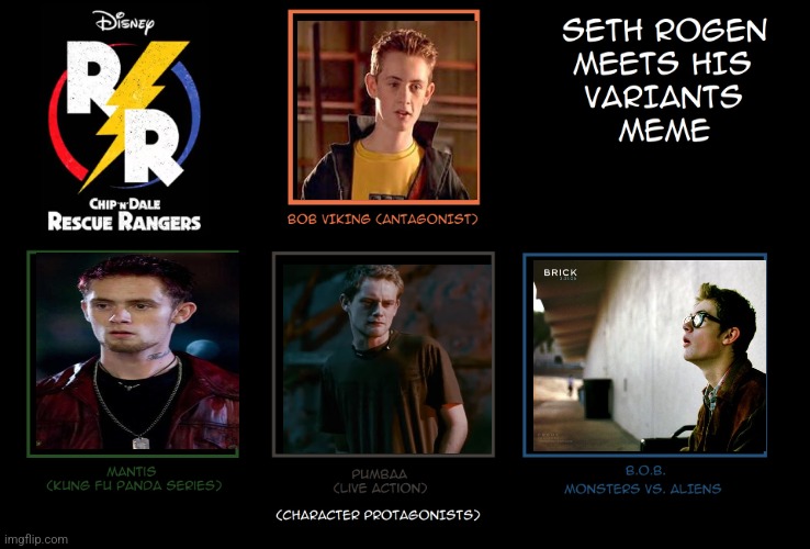 Matt O'Leary Meets His Variants | image tagged in seth rogen meets his variants | made w/ Imgflip meme maker