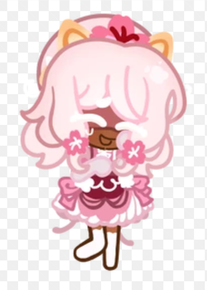 Pastel Sakura Cookie Happy Blank Meme Template