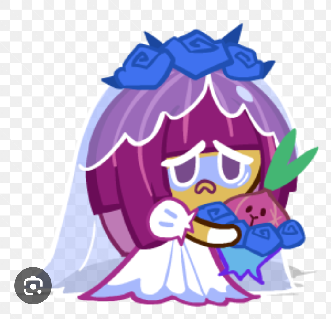 High Quality Onion Cookie In Her Wedding Outfit Blank Meme Template