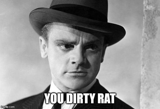 James Cagney | YOU DIRTY RAT | image tagged in james cagney | made w/ Imgflip meme maker