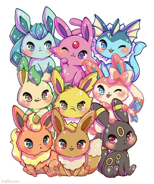 Which one are you? | image tagged in eeveelutions | made w/ Imgflip meme maker