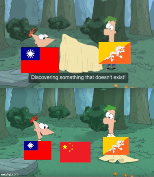 China who? | image tagged in discovering something that doesn t exist,geography,china,memes,funny | made w/ Imgflip meme maker