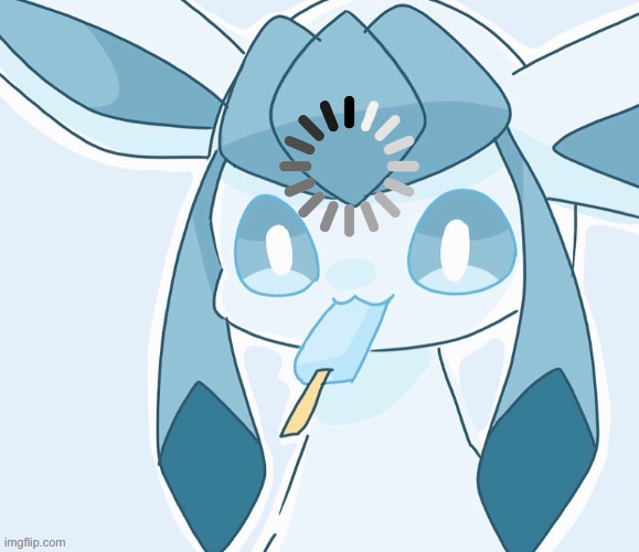 Glaceon vibing | image tagged in glaceon vibing | made w/ Imgflip meme maker