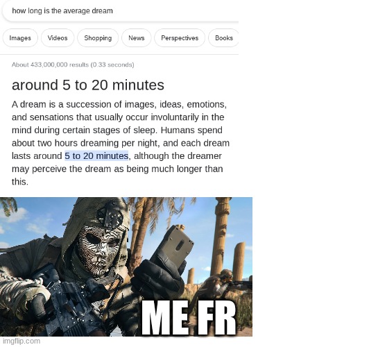 Bruh | ME FR | image tagged in cod,dream | made w/ Imgflip meme maker