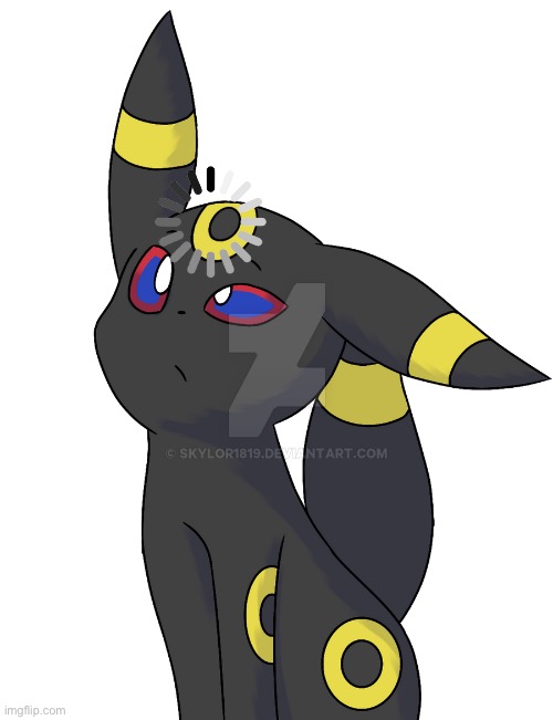 Confused Umbreon | image tagged in confused umbreon | made w/ Imgflip meme maker