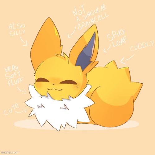 Jolteon loaf Blank Meme Template