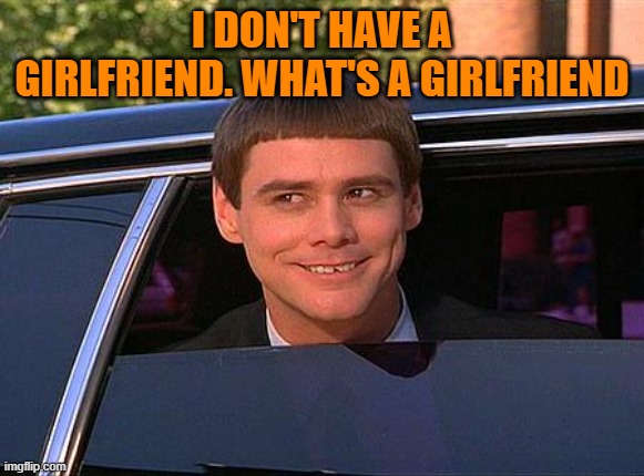 I DON'T HAVE A GIRLFRIEND. WHAT'S A GIRLFRIEND | image tagged in jim carrey meme | made w/ Imgflip meme maker