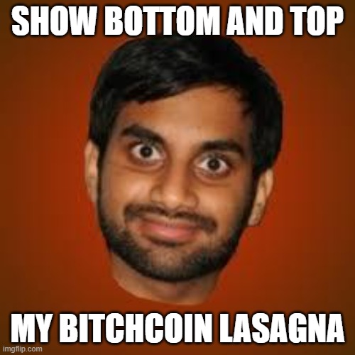 Indian guy | SHOW BOTTOM AND TOP; MY BITCHCOIN LASAGNA | image tagged in indian guy,bitcoin,trading,cryptocurrency,crypto,desperate | made w/ Imgflip meme maker