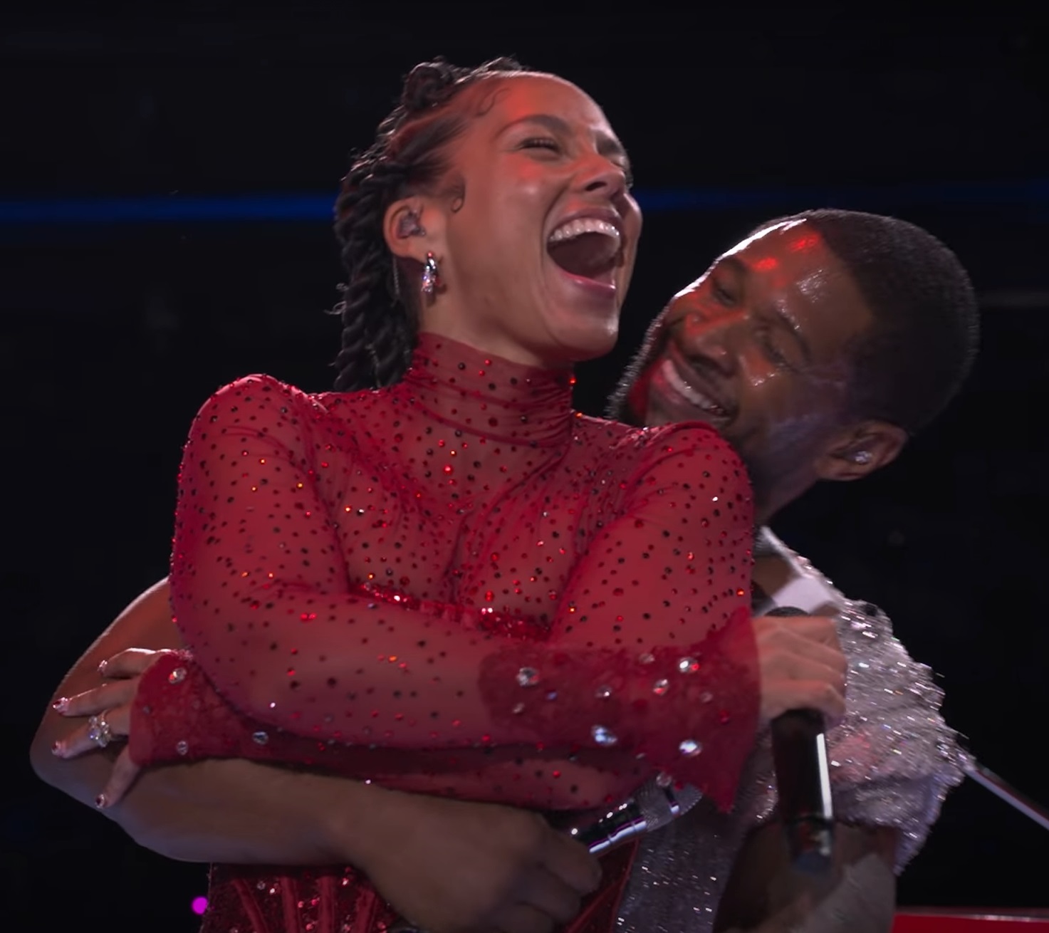 High Quality Usher and Alicia Keys Blank Meme Template