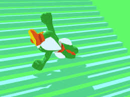 Yoshi falling of the stairs Blank Meme Template