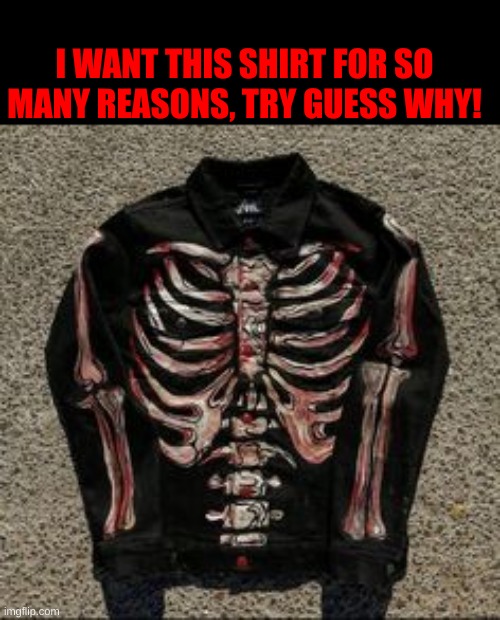 I WANT THIS SHIRT FOR SO MANY REASONS, TRY GUESS WHY! | made w/ Imgflip meme maker