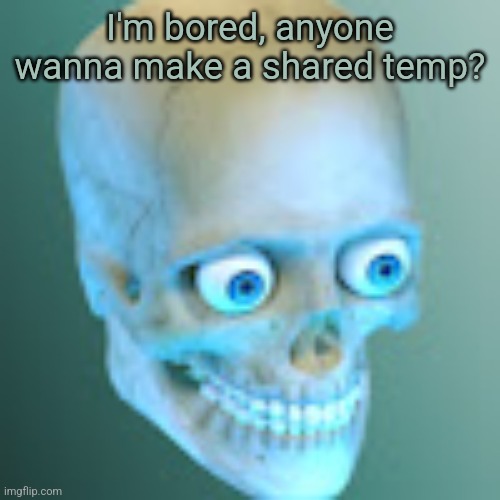 I've never actually been in one that someone else made' | I'm bored, anyone wanna make a shared temp? | image tagged in youtube pfp | made w/ Imgflip meme maker