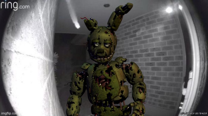 I think I should hide my little brother | image tagged in springtrap | made w/ Imgflip meme maker