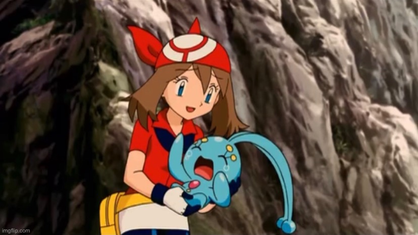 Manaphy crying (do with it what you will) | image tagged in pokemon,pokemon ruby and sapphire,pokemon advanced,movie | made w/ Imgflip meme maker