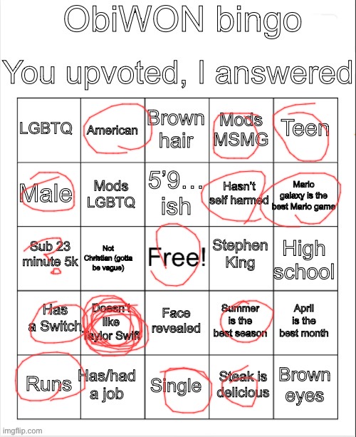 ObiWON bingo | image tagged in obiwon bingo | made w/ Imgflip meme maker
