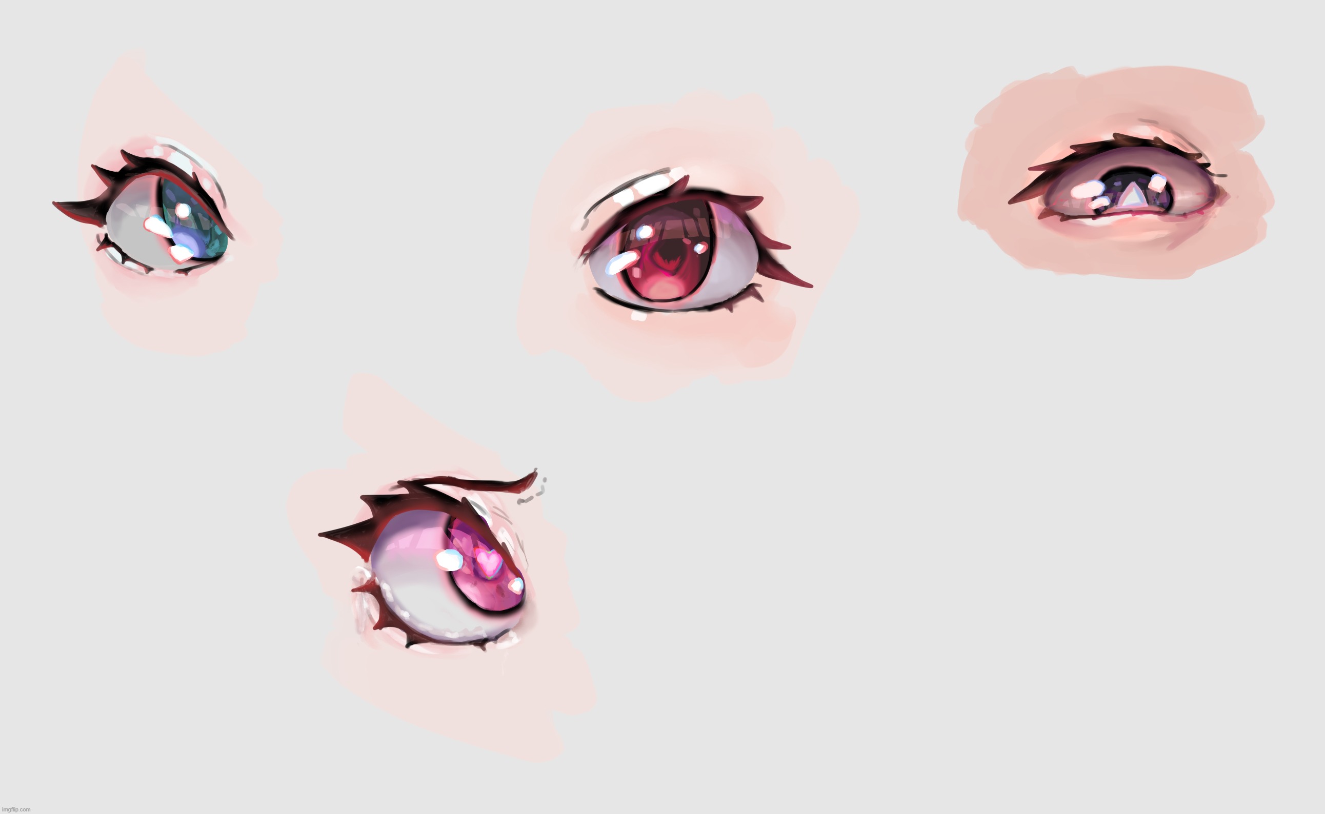 i finally learned how to listen to a tutorial for longer than 17 seconds, so yayy eyes | image tagged in i need attention,why are they all white | made w/ Imgflip meme maker