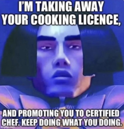 I'm taking away your cooking license Blank Meme Template