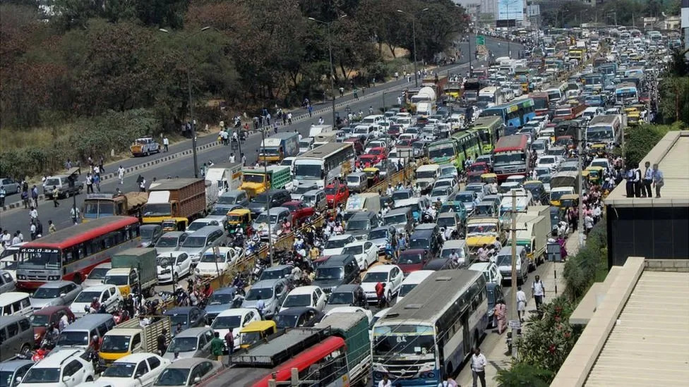 bangalore traffic Blank Meme Template