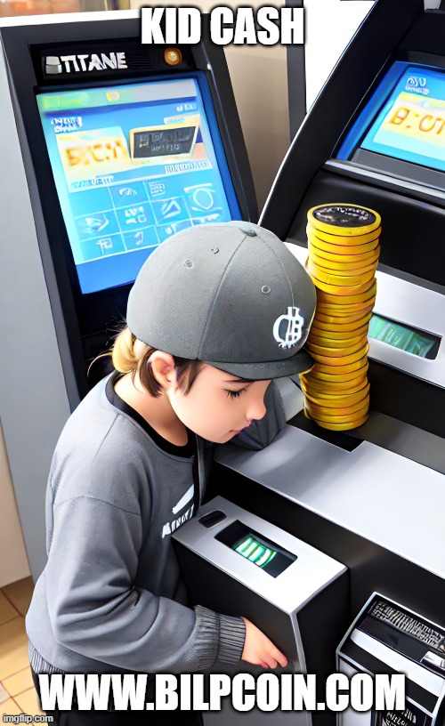 KID CASH; WWW.BILPCOIN.COM | made w/ Imgflip meme maker