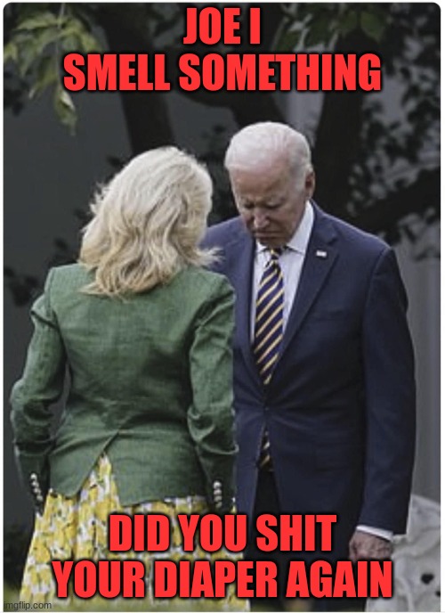I Did | JOE I SMELL SOMETHING; DID YOU SHIT YOUR DIAPER AGAIN | image tagged in jill scolds joe biden and he pouts | made w/ Imgflip meme maker
