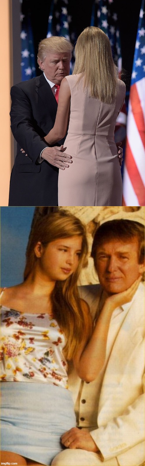 image tagged in donald and ivanka,ivanka and donald | made w/ Imgflip meme maker