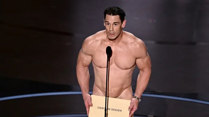 High Quality John Cena Naked Oscars Blank Meme Template