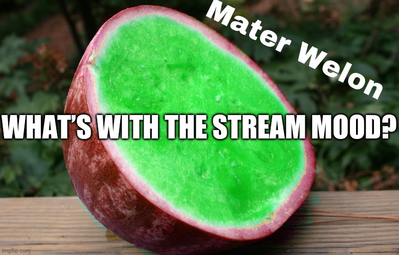 WHAT’S WITH THE STREAM MOOD? | made w/ Imgflip meme maker
