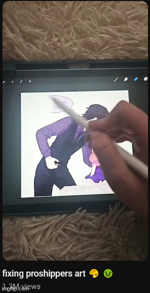 i dont lke proshippers but liike..... do u rlly have to steal art | made w/ Imgflip meme maker