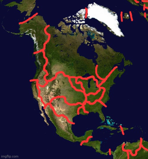 North America | image tagged in north america | made w/ Imgflip meme maker