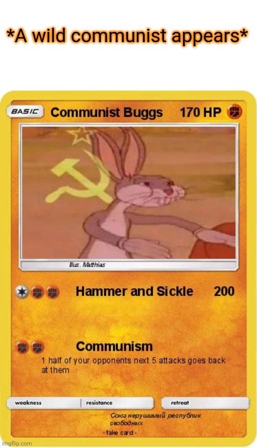*A wild communist appears* | made w/ Imgflip meme maker
