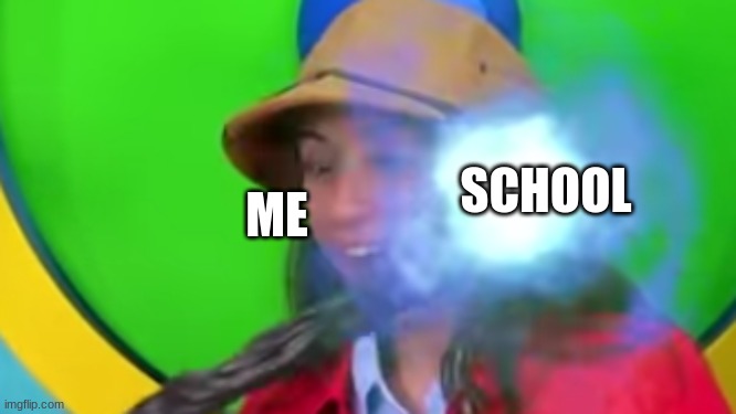 when school is comin for you | SCHOOL; ME | image tagged in ryan's world uncomfortable,ryan's world,school,coming for you,meme,funny | made w/ Imgflip meme maker