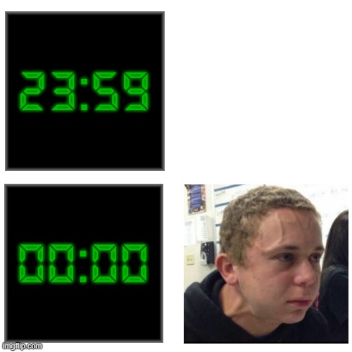 Before... After few minutes | image tagged in alarm clock,clock,before,after,anxious,contradiction | made w/ Imgflip meme maker