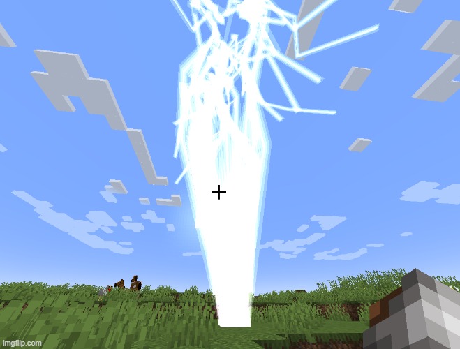 a normal day in Minecraft | image tagged in minecraft | made w/ Imgflip meme maker