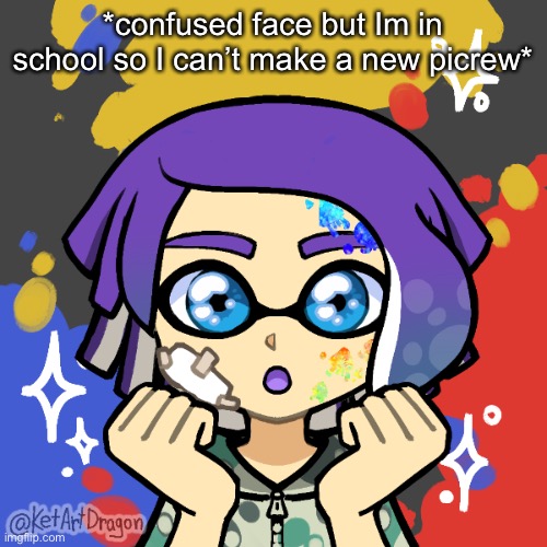 Kana: What’s… golden deceiver? | *confused face but Im in school so I can’t make a new picrew* | image tagged in kana | made w/ Imgflip meme maker