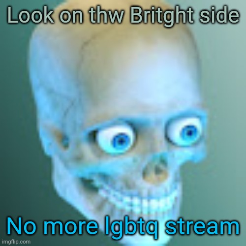 The | Look on thw Britght side; No more lgbtq stream | image tagged in youtube pfp | made w/ Imgflip meme maker
