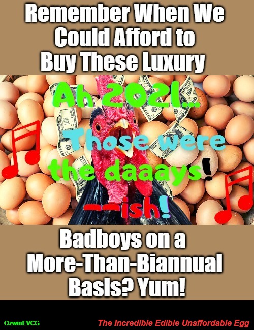 The Incredible Edible Unaffordable Egg [RU] | The Incredible Edible Unaffordable Egg; OzwinEVCG | image tagged in inflation,occupied america,eggs,clown world,cost of living,singing chicken | made w/ Imgflip meme maker