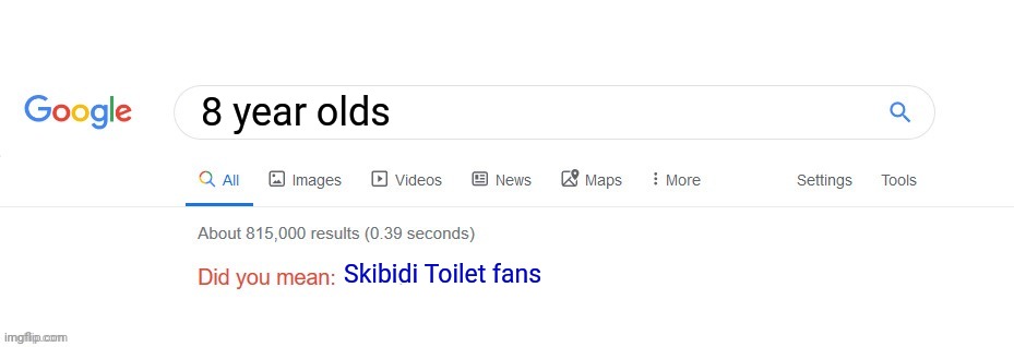Did you mean? | 8 year olds; Skibidi Toilet fans | image tagged in did you mean | made w/ Imgflip meme maker