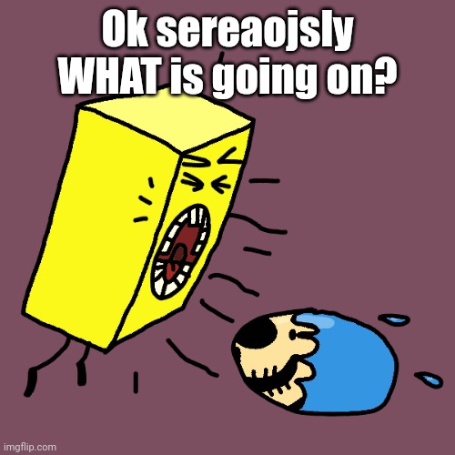 Ok sereaojsly WHAT is going on? | made w/ Imgflip meme maker