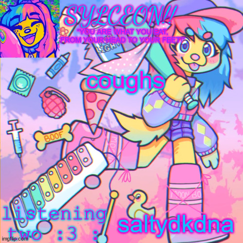 THIS IS SYLCEON SPEAKJIN AND UR LISTENIN 2 4LUNG!! | coughs; saltydkdna | image tagged in this is sylceon speakjin and ur listenin 2 4lung | made w/ Imgflip meme maker
