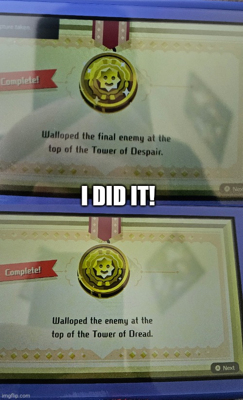 I didn't think I was going to win, but I did! | I DID IT! | image tagged in nintendo | made w/ Imgflip meme maker