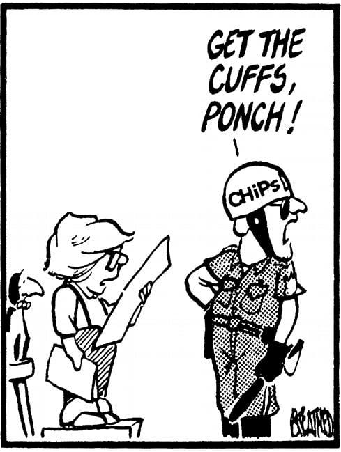 High Quality Get the Cuffs, Ponch Blank Meme Template