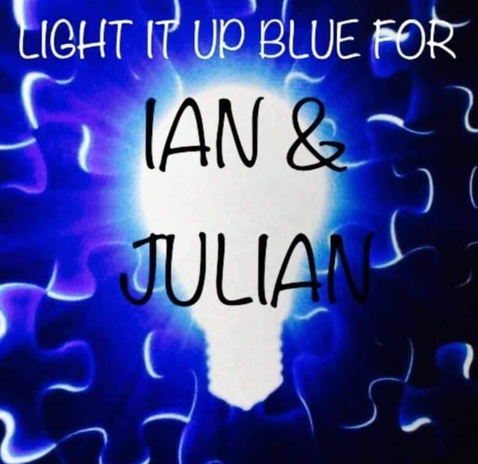 High Quality Light It Up Blue For Ian & Julian Blank Meme Template