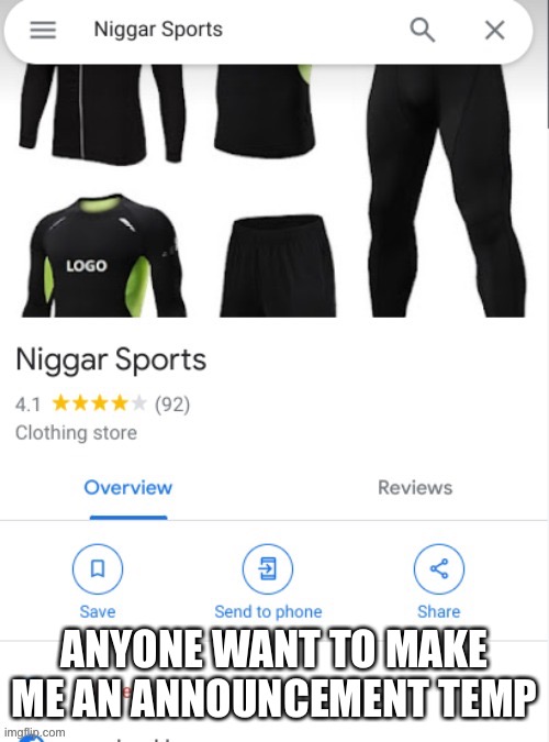 Niggar sports | ANYONE WANT TO MAKE ME AN ANNOUNCEMENT TEMP | image tagged in niggar sports | made w/ Imgflip meme maker