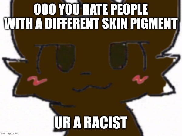 Ur Racist | image tagged in ur racist | made w/ Imgflip meme maker