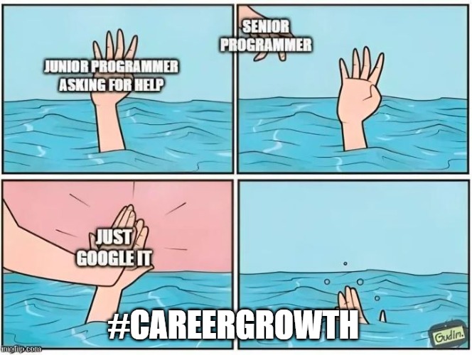 Don't tag your seniors. Tag your colleagues | #CAREERGROWTH | image tagged in growthhacks | made w/ Imgflip meme maker