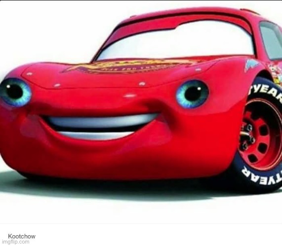 Goofy Lightning McQueen | image tagged in goofy lightning mcqueen | made w/ Imgflip meme maker