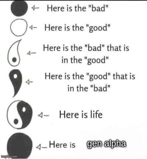Here is Life | gen alpha | image tagged in here is life | made w/ Imgflip meme maker