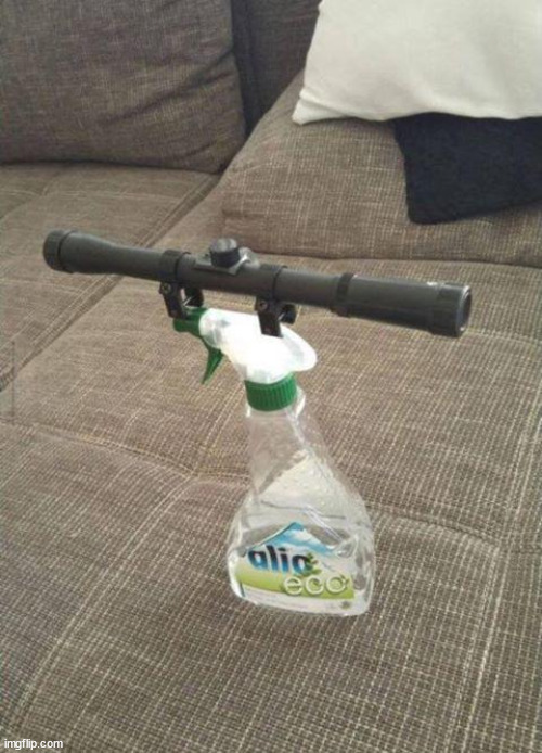 felt silly so made this | image tagged in sniper bottle | made w/ Imgflip meme maker